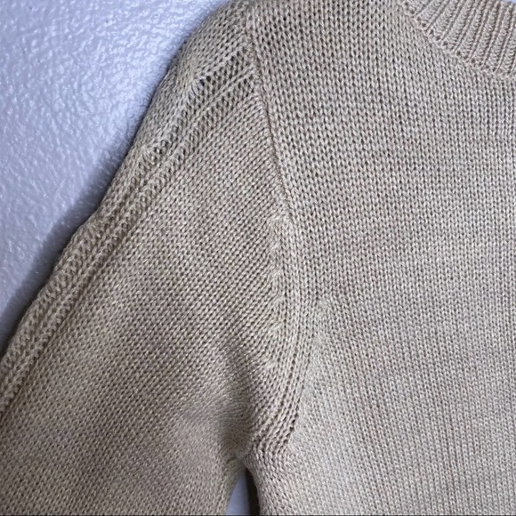 Copper Key Beige Cable Knit Sweater Medium - Picture 6 of 7